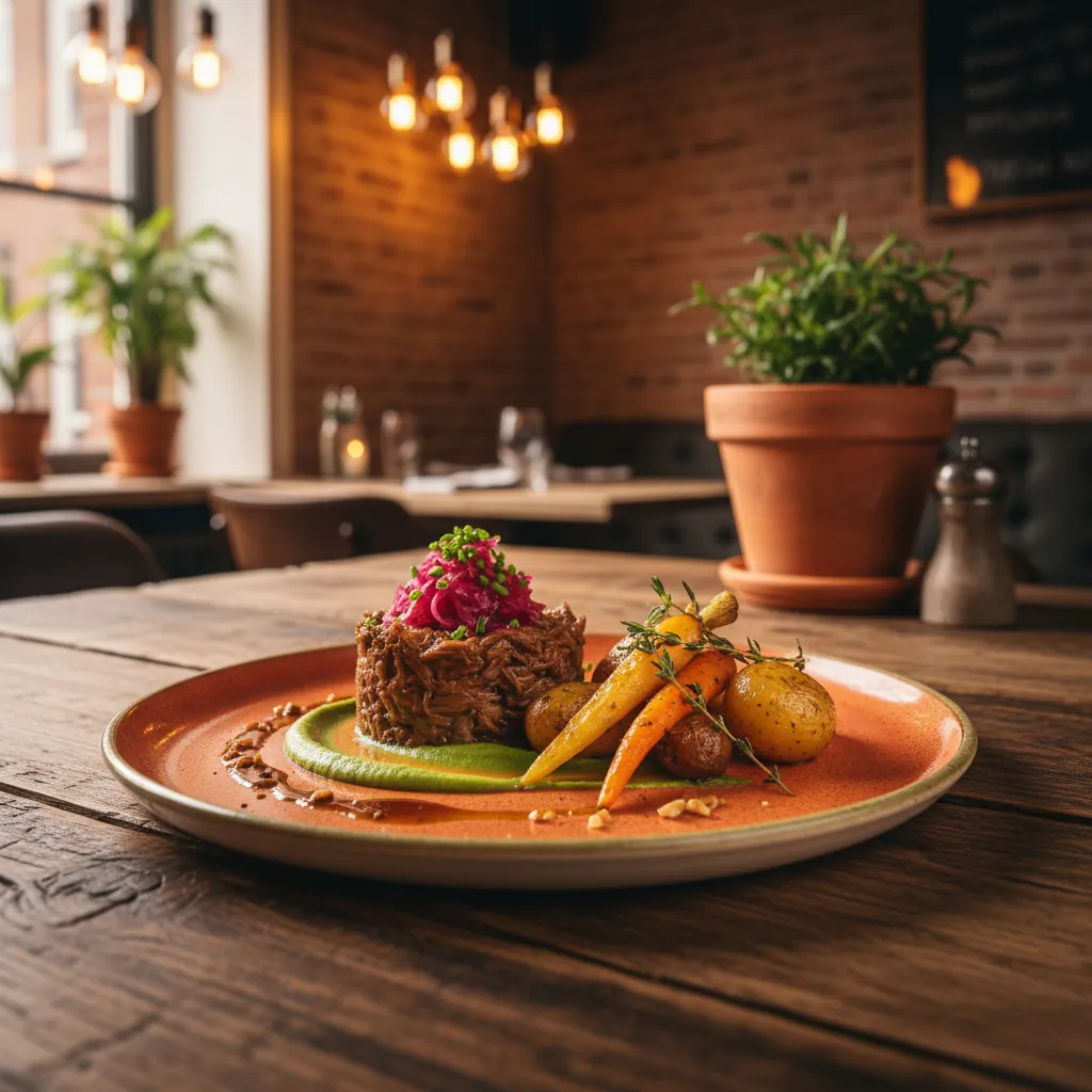 Sfeervolle dinerkaart van Bistro Lokaal